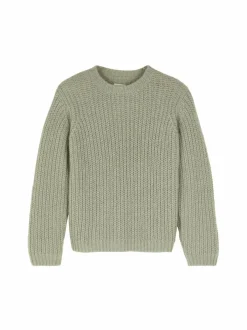 Grüne Erde Pullover^Pullover aus Alpakawolle, 45 salbei, S