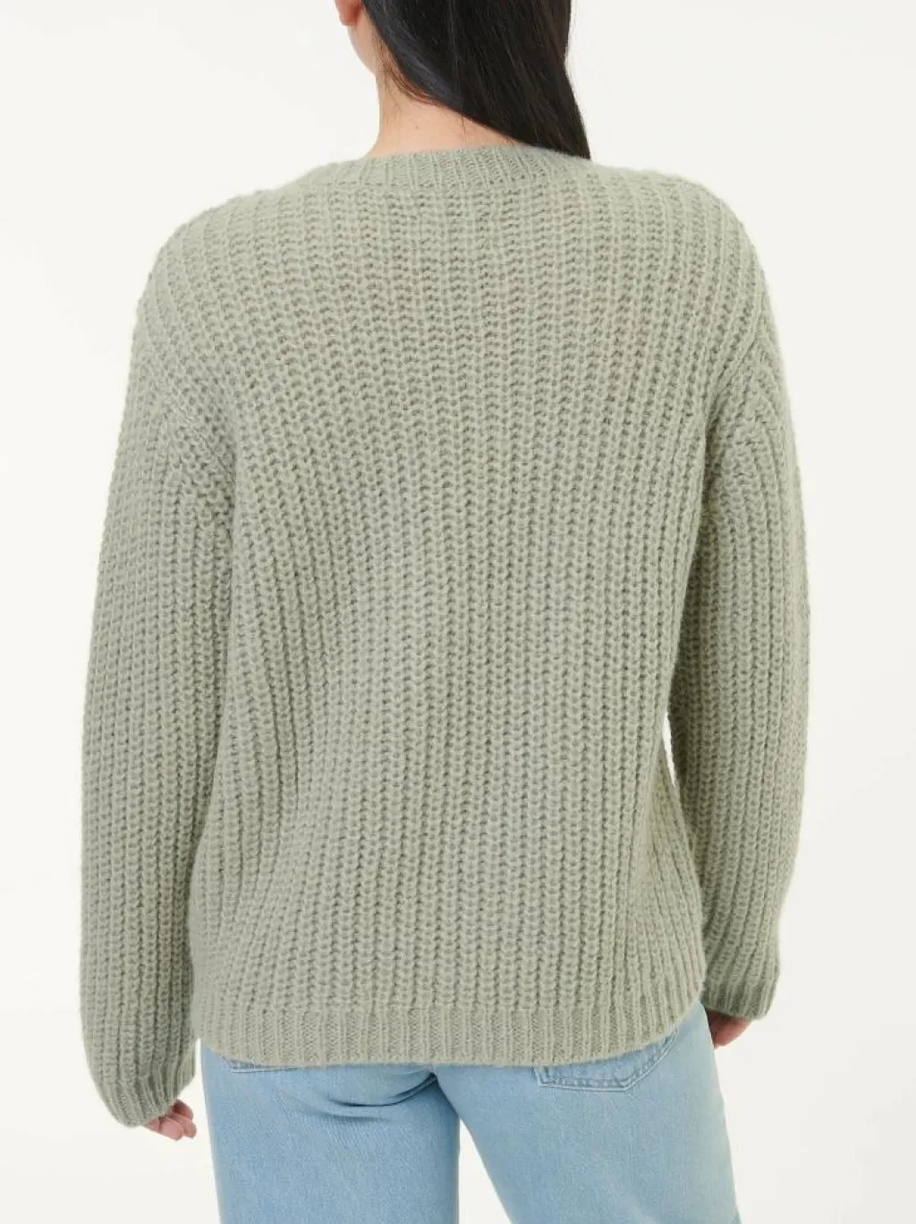 Grüne Erde Pullover^Pullover aus Alpakawolle, 45 salbei, S