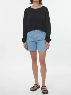 Grüne Erde Pullover^Pullover aus Bio-Baumwolle, 01 schwarz, S, GOTS