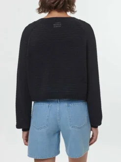 Grüne Erde Pullover^Pullover aus Bio-Baumwolle, 01 schwarz, S, GOTS