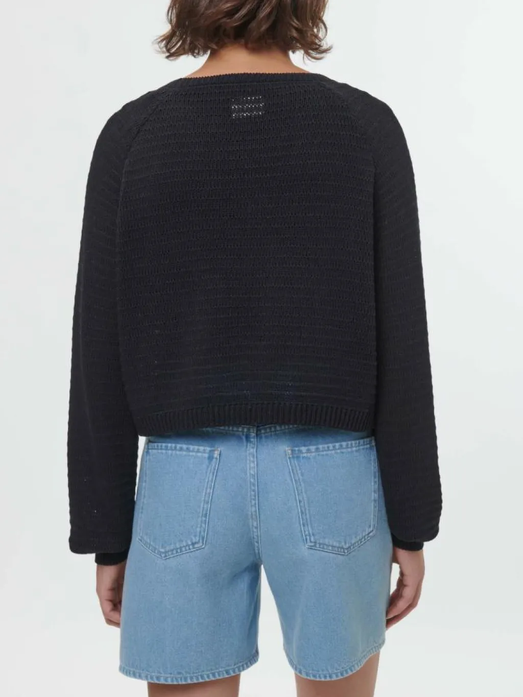 Grüne Erde Pullover^Pullover aus Bio-Baumwolle, 01 schwarz, S, GOTS