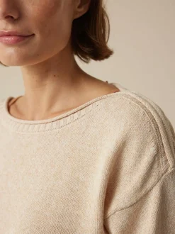 Grüne Erde Pullover^Pullover aus Bio-Baumwolle und Leinen, , L, GOTS