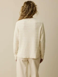 Grüne Erde Pullover^Pullover aus Bio-Baumwolle und Wolle, 13 natur, XL, GOTS