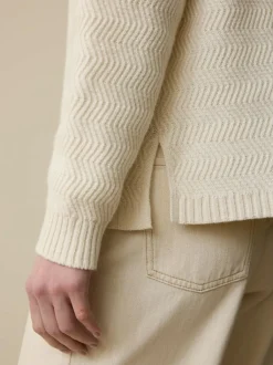 Grüne Erde Pullover^Pullover aus Bio-Baumwolle und Wolle, 13 natur, XL, GOTS