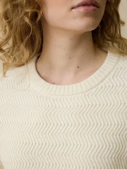 Grüne Erde Pullover^Pullover aus Bio-Baumwolle und Wolle, 13 natur, XL, GOTS