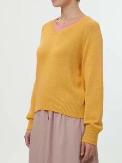 Grüne Erde Essentials|Pullover^Pullover aus Bio-Baumwolle, 24 honiggelb, S, GOTS