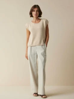 Grüne Erde Pullover^Pullover aus Bio-Baumwolle und Leinen, , XL, GOTS