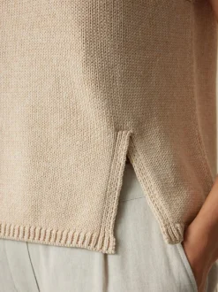 Grüne Erde Pullover^Pullover aus Bio-Baumwolle und Leinen, , XL, GOTS