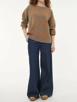 Grüne Erde Pullover^Pullover aus Yak und Kamelhaar, 70 yak jacquard/karo, S