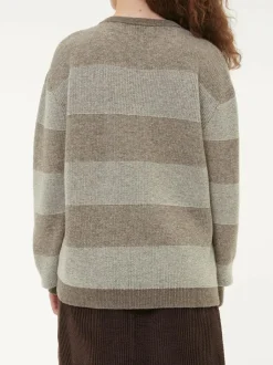 Grüne Erde Pullover^Pullover aus Yakhaar und Schafwolle, 66 yak mix natur/hasel, S