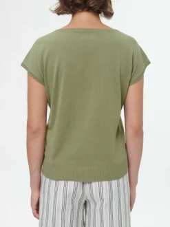 Grüne Erde Essentials|Pullover^Pullunder aus Bio-Baumwolle, 43 olivgrün, S, GOTS