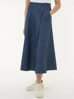 Grüne Erde Denim|Hosen, Jeans & Röcke^Rock aus Bio-Baumwolle, 36 dark denim, 38, GOTS