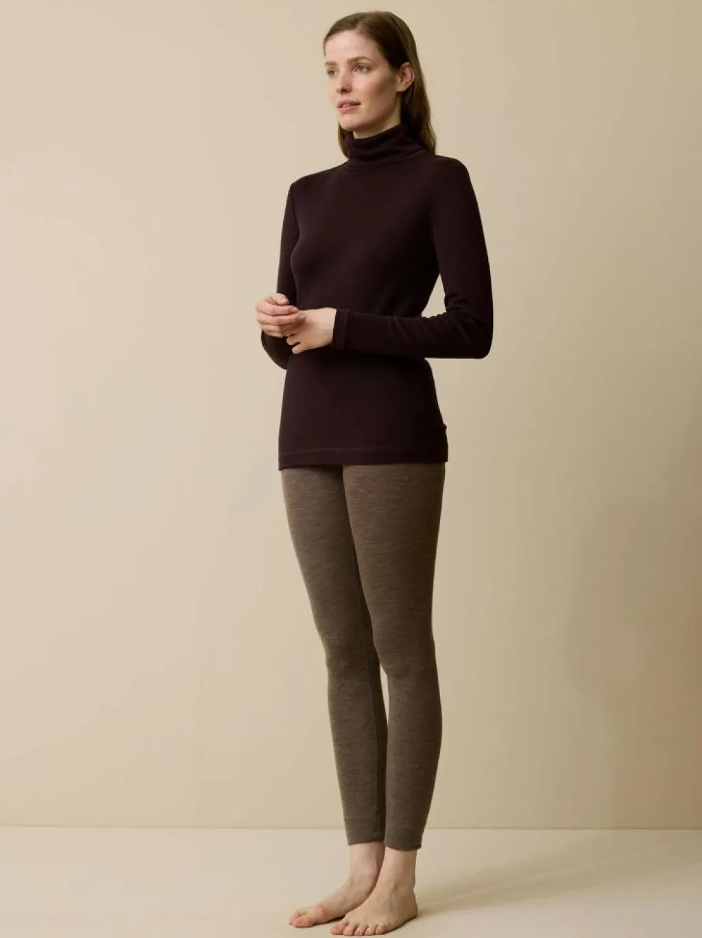 Grüne Erde Shirts|Unterwäsche^Rollkragenshirt aus Bio Wolle, , S, GOTS