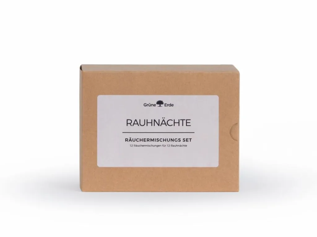 Grüne Erde Geschenke-Guide|Räuchern & Räucherstäbchen^Räucherbox Rauhnächte, 12 Räuchermischungen