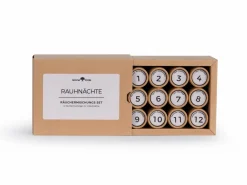 Grüne Erde Geschenke-Guide|Räuchern & Räucherstäbchen^Räucherbox Rauhnächte, 12 Räuchermischungen