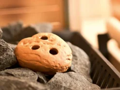 Grüne Erde Geschenke-Guide|Badezimmer-Accessoires^Saunastein aus Terrakotta, 10 x 10 x 5,5 cm