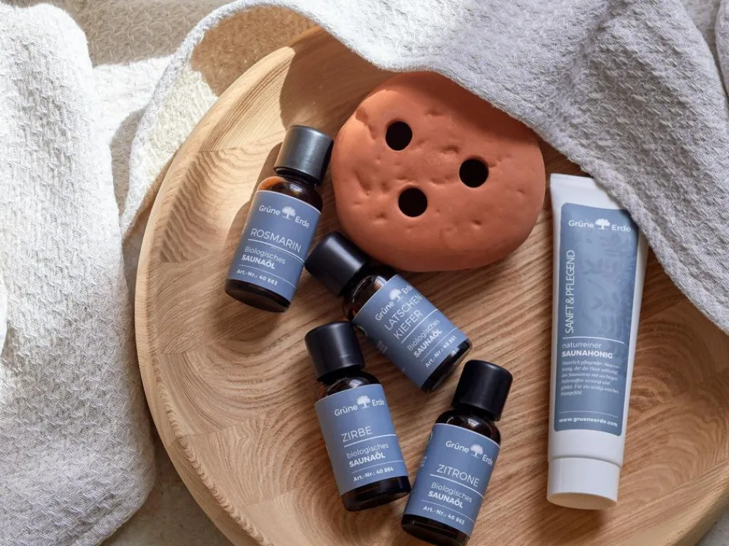 Grüne Erde Geschenke-Guide|Badezimmer-Accessoires^Saunastein aus Terrakotta, 10 x 10 x 5,5 cm