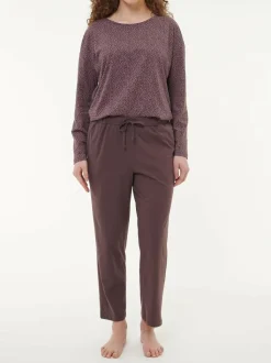 Grüne Erde Nachtwäsche^Schlafhose verkürzt aus Bio-Baumwolle, , M, GOTS