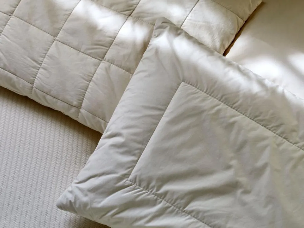 Grüne Erde Kopfkissen^Schlafkissen Alpaka/Schurwolle, mittel, 40 x 60 cm