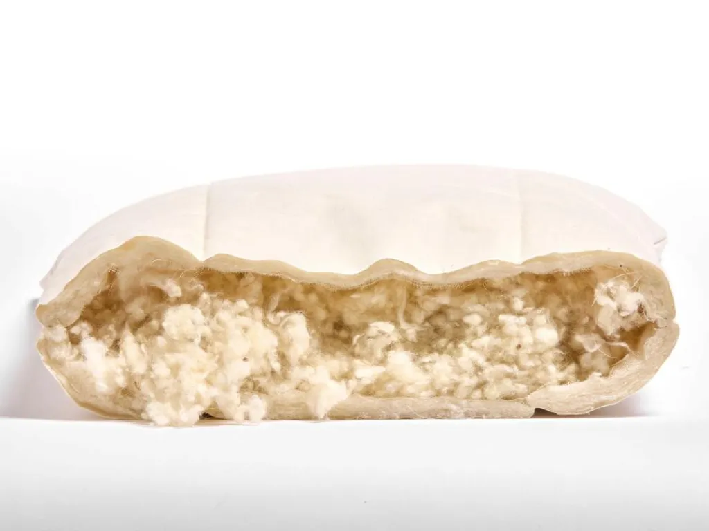 Grüne Erde Kopfkissen|Geschenke-Guide^Schlafkissen Baumwolle kbA, Schurwolle/Kapok, niedrig, 40 x 60 cm