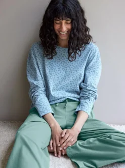 Grüne Erde Nachtwäsche^Schlafshirt aus Bio-Baumwolle, , S, GOTS