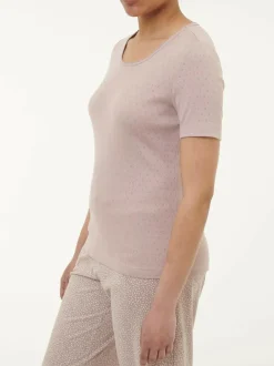 Grüne Erde Nachtwäsche^Schlafshirt Kurzarm aus Bio-Baumwolle, , S