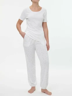 Grüne Erde Nachtwäsche^Schlafshirt Kurzarm aus Bio-Baumwolle, , S, GOTS