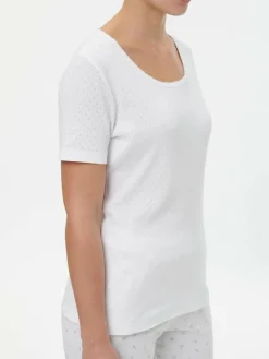 Grüne Erde Nachtwäsche^Schlafshirt Kurzarm aus Bio-Baumwolle, , S, GOTS