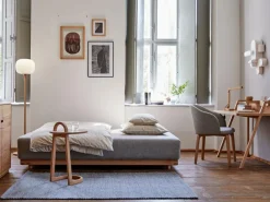 Grüne Erde Schlafsofas^Schlafsofa Nebo B200 x T108 x H72, Sitzhöhe 42cm/Sitztiefe 85cm, inkl. 2 Kissen (80 x 55cm), Wollstoff Tano Natur (79),