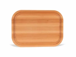 Grüne Erde Küchenaccessoires^Schneidebrett aus Buchenholz, 35 x 25 x 1,9 cm, geölt