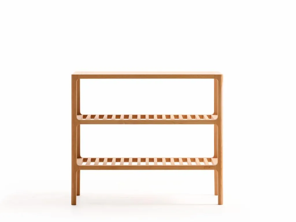 Grüne Erde Garderobe^Schuhregal Tenso, B 70 x T 33,4 x H 60 cm, 3 Fächer,