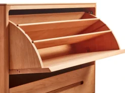 Grüne Erde Garderobe^Schuhschrank Tenso, 3 Klappen,