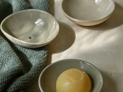 Grüne Erde Badezimmer-Accessoires|Körperpflege^Seifenschale aus Keramik, , oval, ca. 13 x 10,5 x 4,5 cm