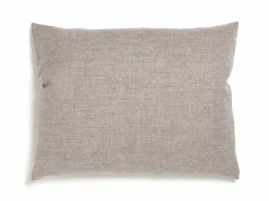 Grüne Erde Sofakissen|Sofakissen^Set: Armlehnenkissen mit Überzug, 50 x 60 cm, Überzug: Wollstoff Tano Natur (79), Füllung: 100 % Schurwolle , mit verdeckter Knopfleiste