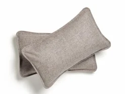 Grüne Erde Schlafsofas|Sofakissen^Set: Sofakissen Doppio mit Überzug, 55 x 80 cm, Überzug: Wollstoff Tano Natur (79), Füllung: 100 % Schurwolle