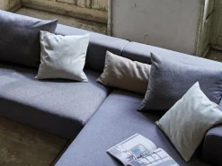 Grüne Erde Sofakissen|Sofakissen^Set: Sofakissen mit Überzug, 60 x 105 cm, Überzug: Wollstoff Tano Natur (79), Füllung: 100 % Schurwolle , mit verdeckter Knopfleiste