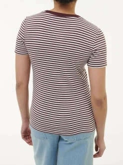 Grüne Erde Essentials|Shirts^Shirt aus Bio-Baumwolle, 25 merlot/weiss ringel, 38, GOTS