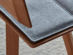 Grüne Erde Stühle & Bänke^Sitzauflage für Holzbank Mirato, Länge 140 cm, 100% SSW - Filz Haselnuss