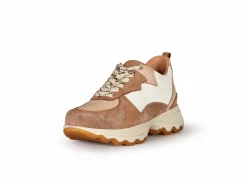 Grüne Erde Schuhe^Sneaker aus Bio Leder, 21 nougat, 38