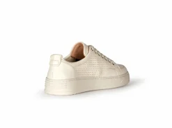 Grüne Erde Schuhe^Sneaker aus Bio Leder, 12 offwhite, 37