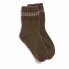 Grüne Erde Accessoires^Socken aus Yakhaar, 67 espresso, 35/38