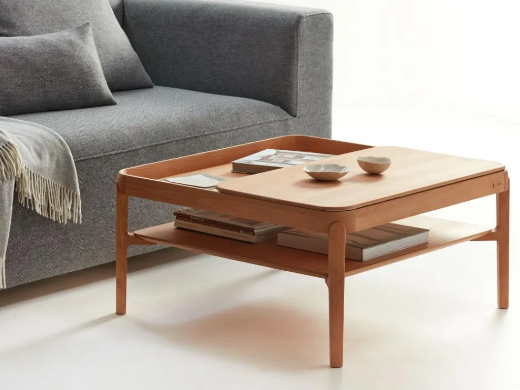 Grüne Erde Couchtische^Sofatisch Alwy, 80 x 80 cm,