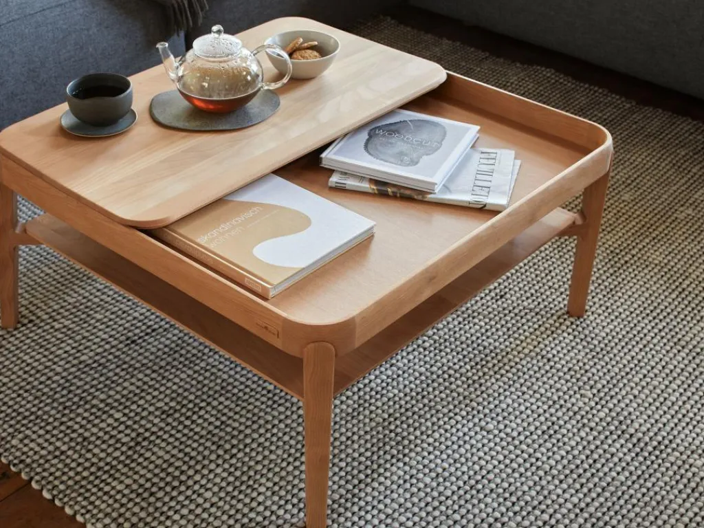 Grüne Erde Couchtische^Sofatisch Alwy Platte, 60 x 44 cm,