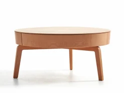 Grüne Erde Couchtische^Sofatisch Mitsu, Ø 80 cm, mit einer Schublade,