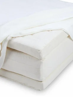 Grüne Erde Bettlaken & Leintücher|Bettlaken & Leintücher^Spannleintuch KRISTIAN, natur hell, 90 x 200 x 19/35 cm, 50 % Leinen/50 % Baumwolle, GOTS