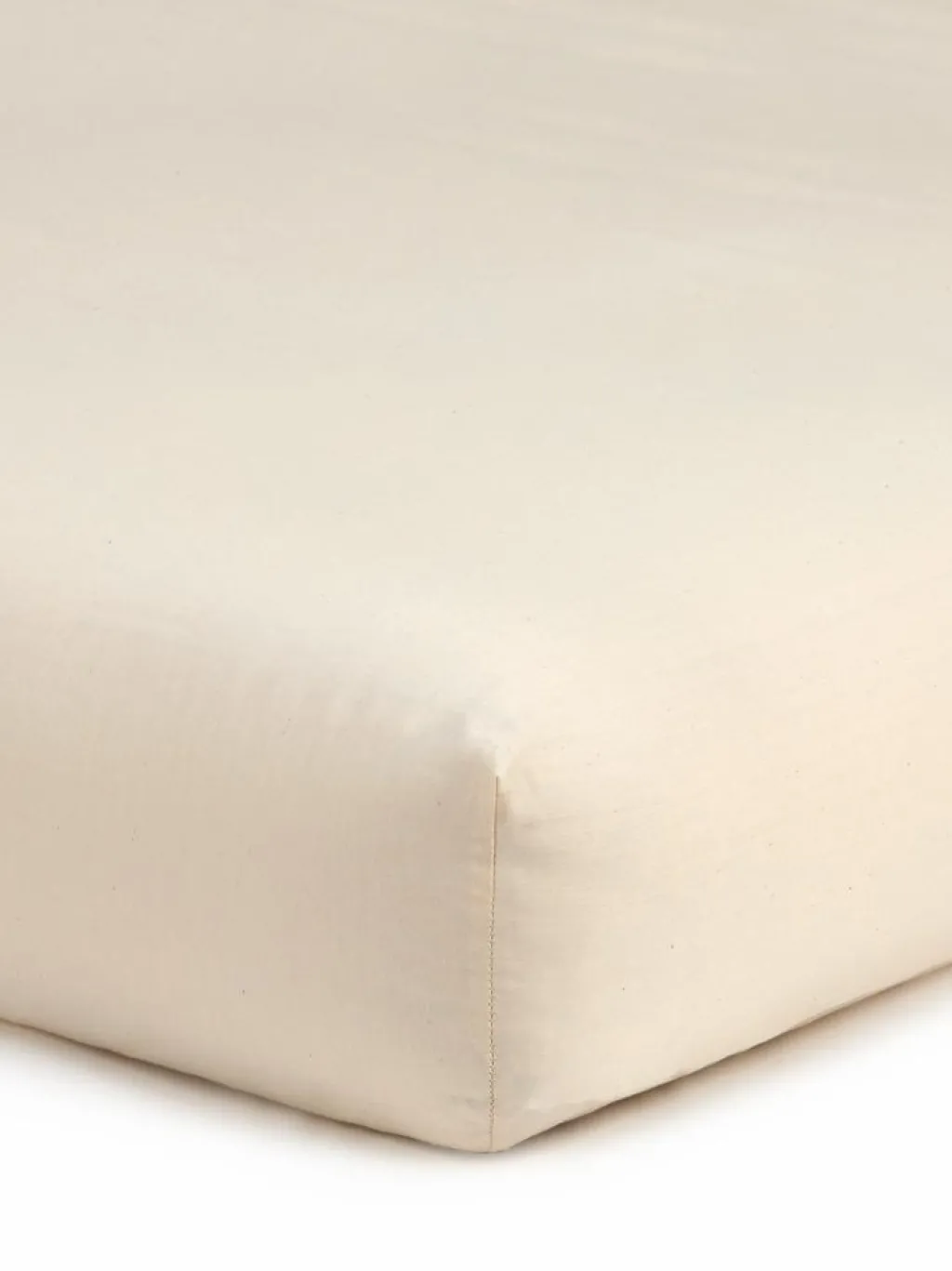 Grüne Erde Bettlaken & Leintücher|Bettlaken & Leintücher^Spannleintuch MAYA, natur, 90 x 200 x 19/22 cm, 100 % Baumwolle, Satin, GOTS