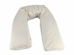 Grüne Erde Spezial- & Nackenstützkissen|Stillkissen Und Seitenschläferkissen^Still- und Seitenschläferkissen, natur, 35 x 180 cm, Bezug: 100 % Baumwolle, Füllung: 100 % Schurwolle (Schaf), GOTS