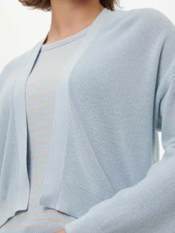 Grüne Erde Strickjacken^Strickjacke aus Bio-Baumwolle, 93 himmelblau, S, GOTS