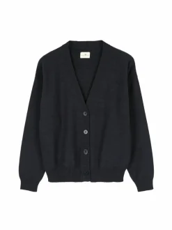 Grüne Erde Strickjacken^Strickjacke aus Bio-Baumwolle und Wolle, 38 navy, L, GOTS