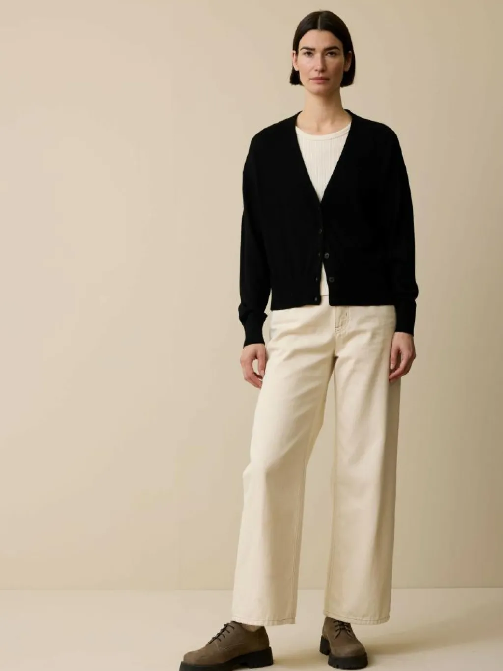 Grüne Erde Essentials|Strickjacken^Strickjacke aus Bio-Wolle, , S, GOTS